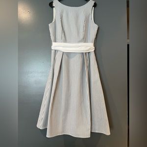 eva mendes for New York & Company Pinstripe Dress